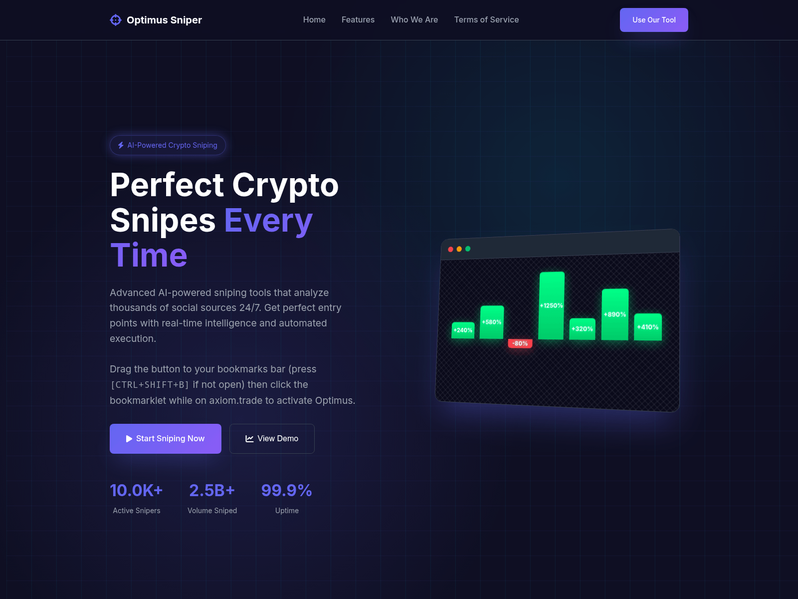 Screenshot of axiomsniper.media