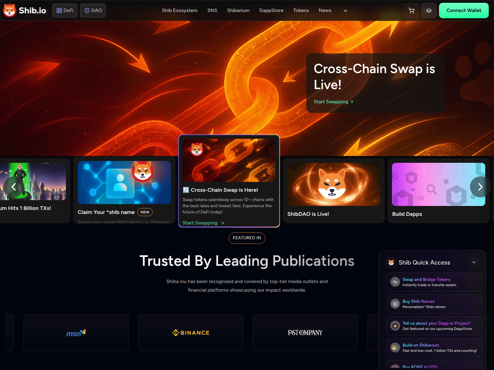 Screenshot of shibabounty.net