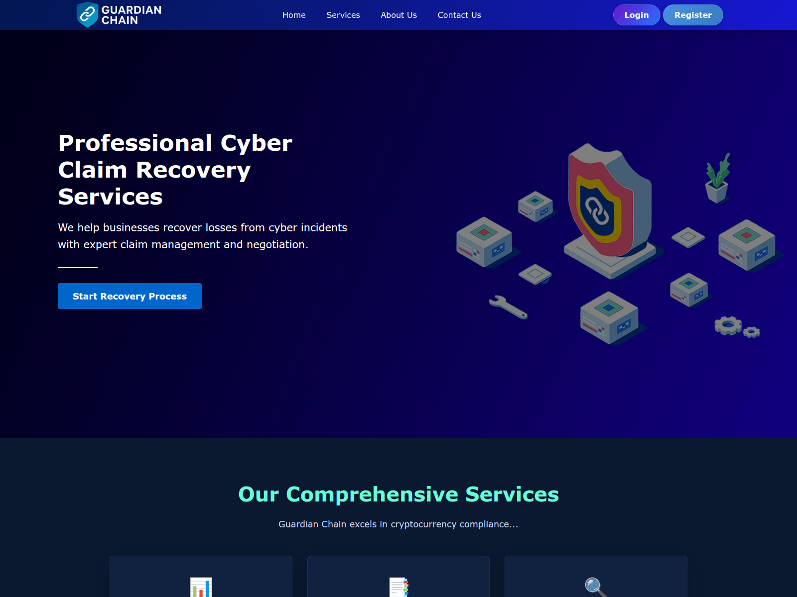 Screenshot of guardian-chain.net