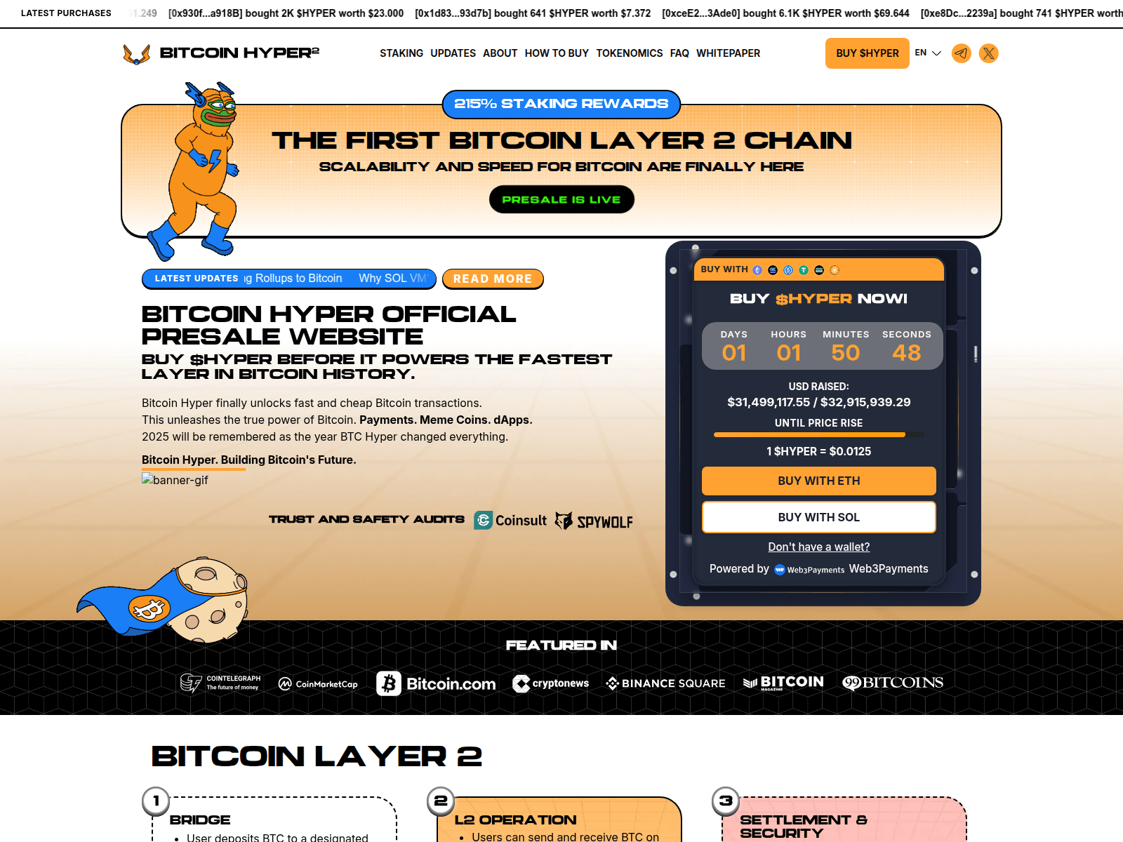 Screenshot of bitcoinhyper.network