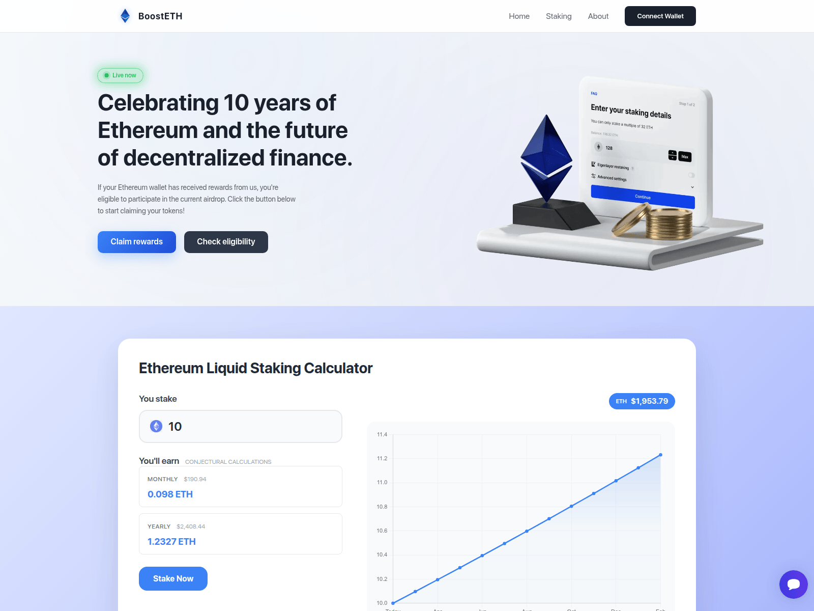 Screenshot of ether-boost.org