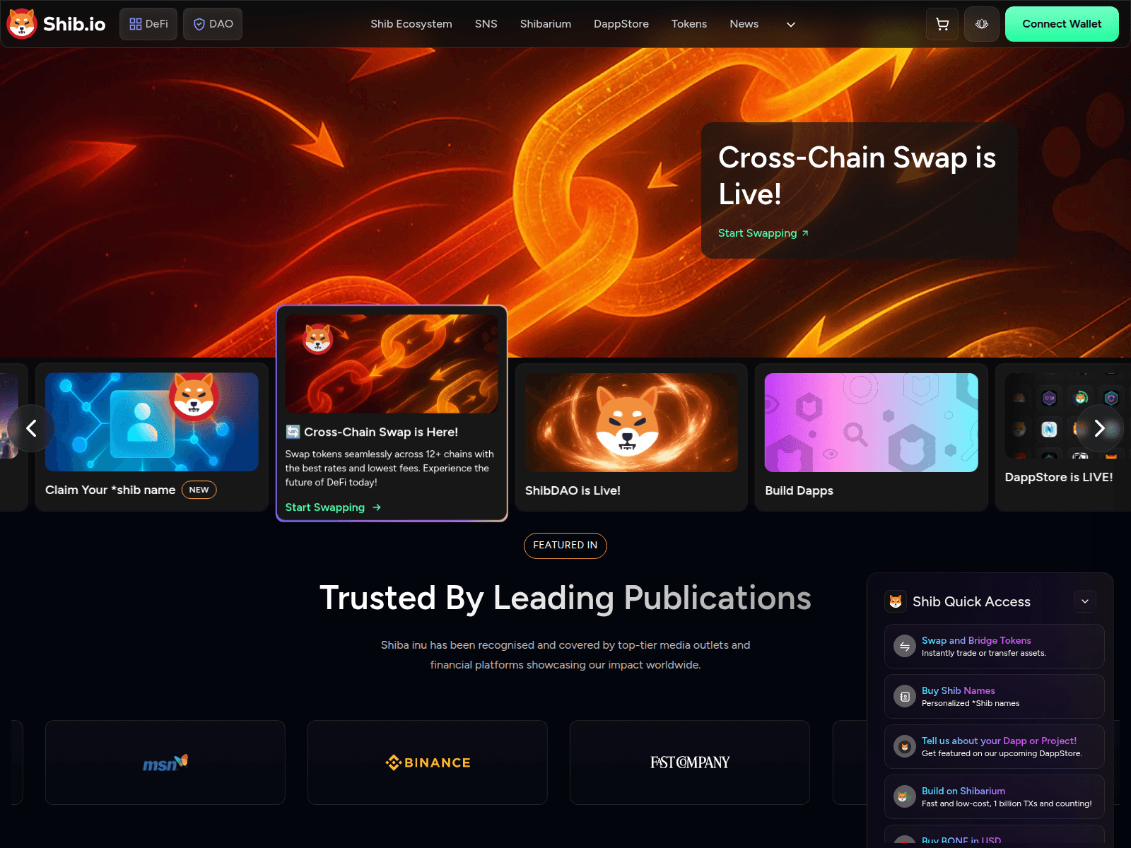 Screenshot of shibaget.org