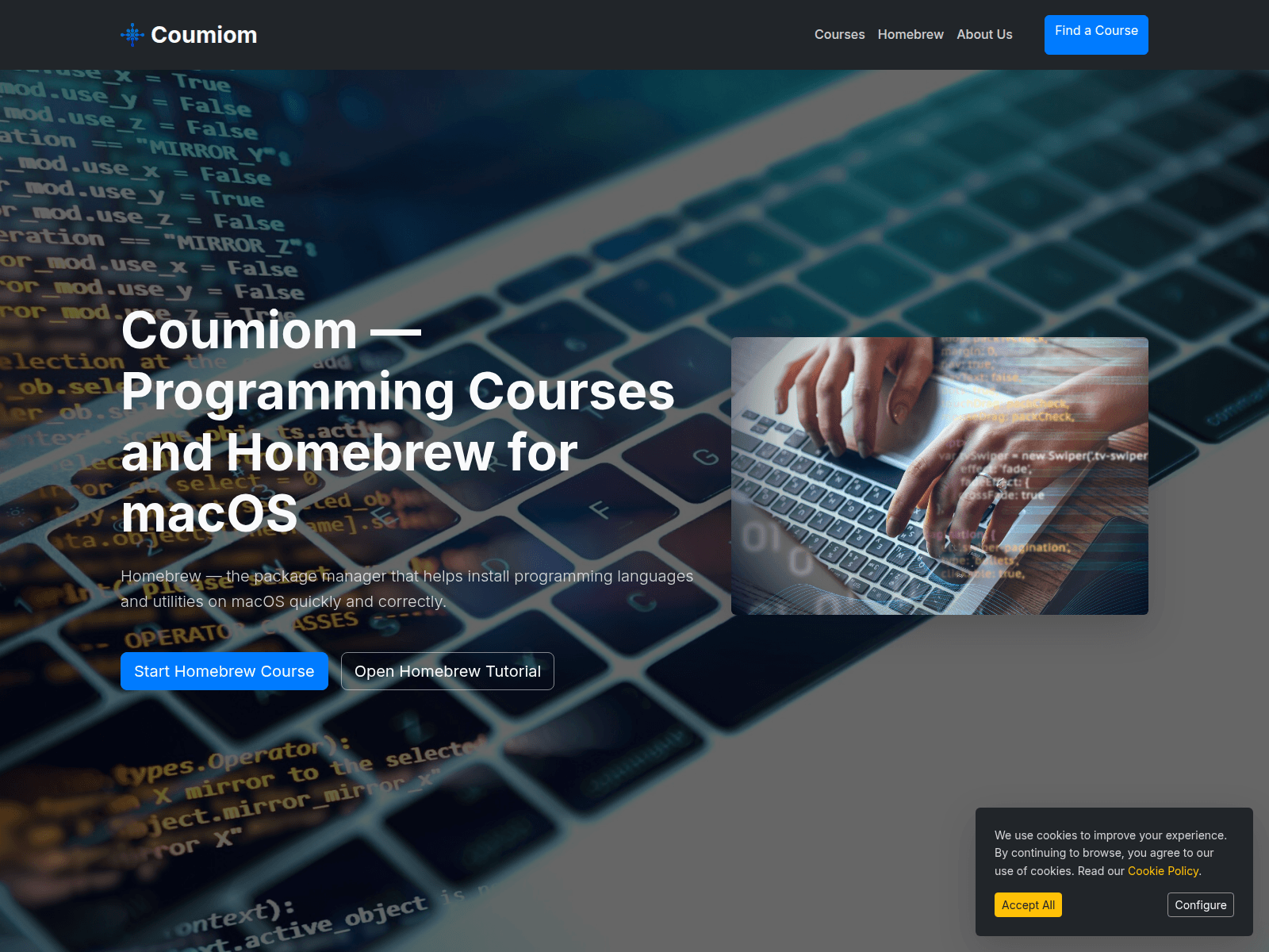 Screenshot of coumiom.com