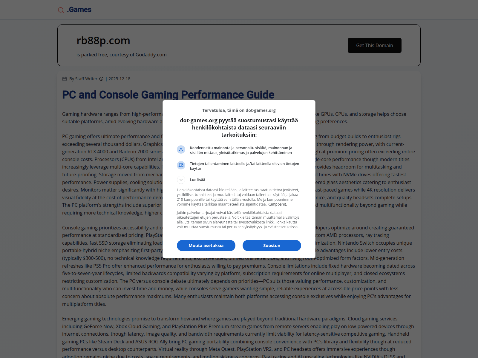 Screenshot of rb88p.com