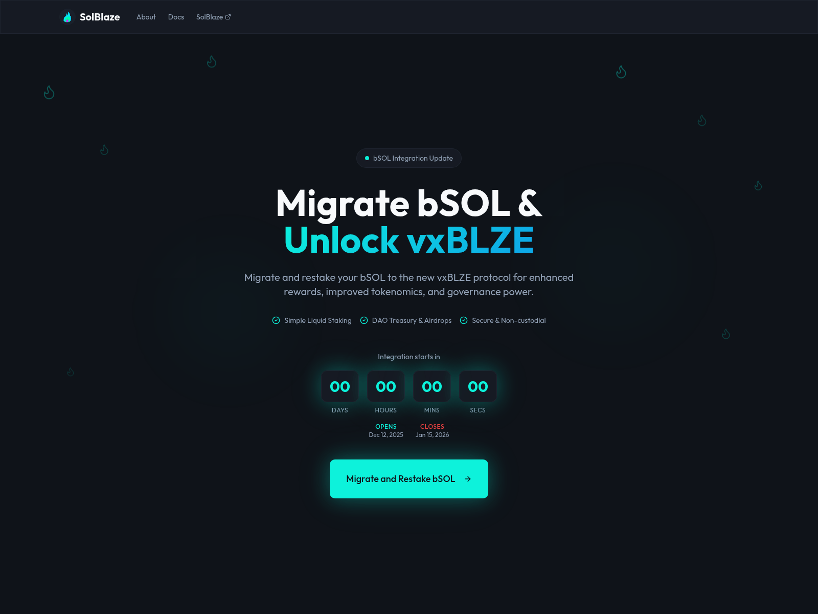 Screenshot of solblazerestake.org