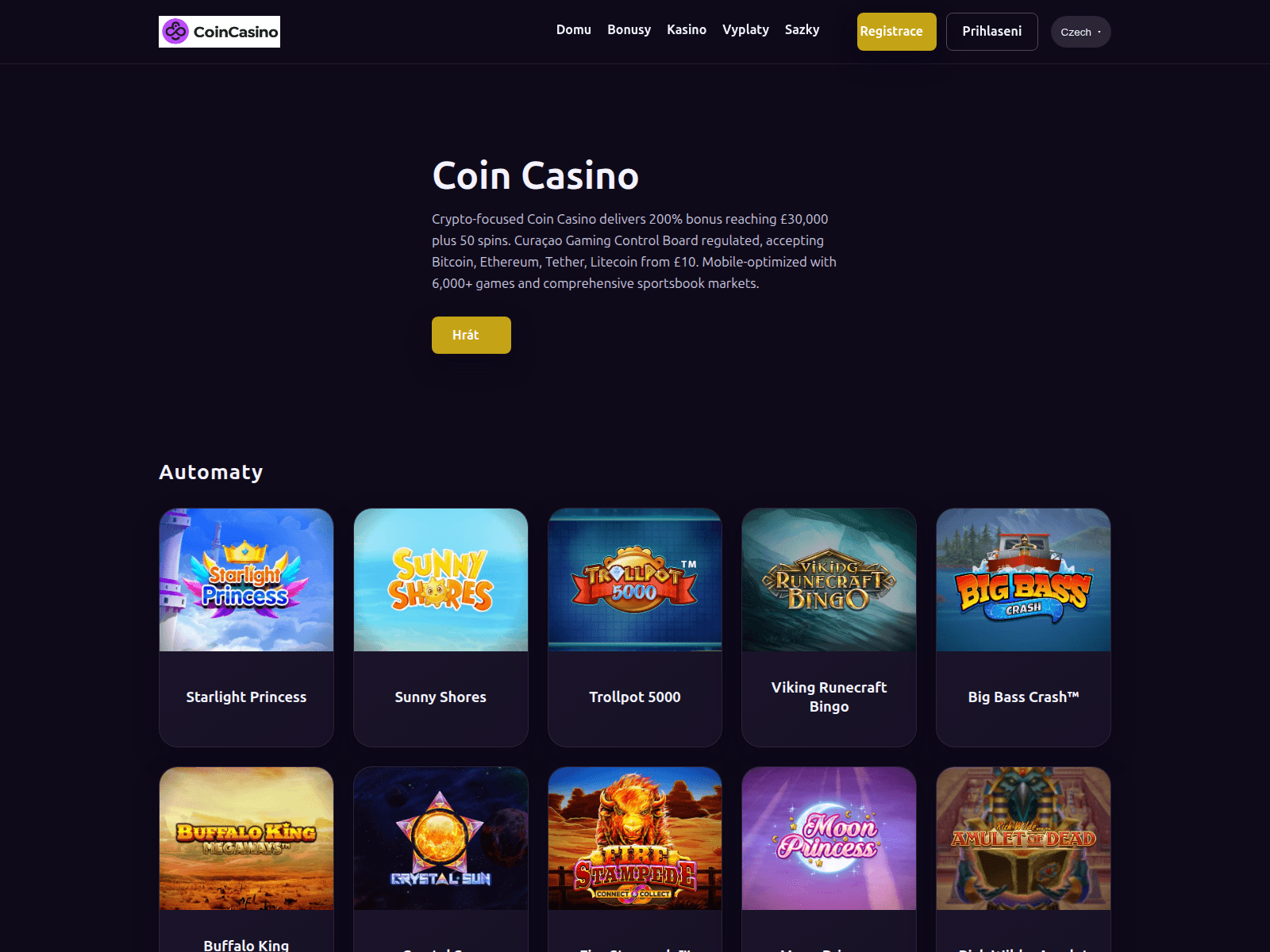 Screenshot of coin-casino-uk.com