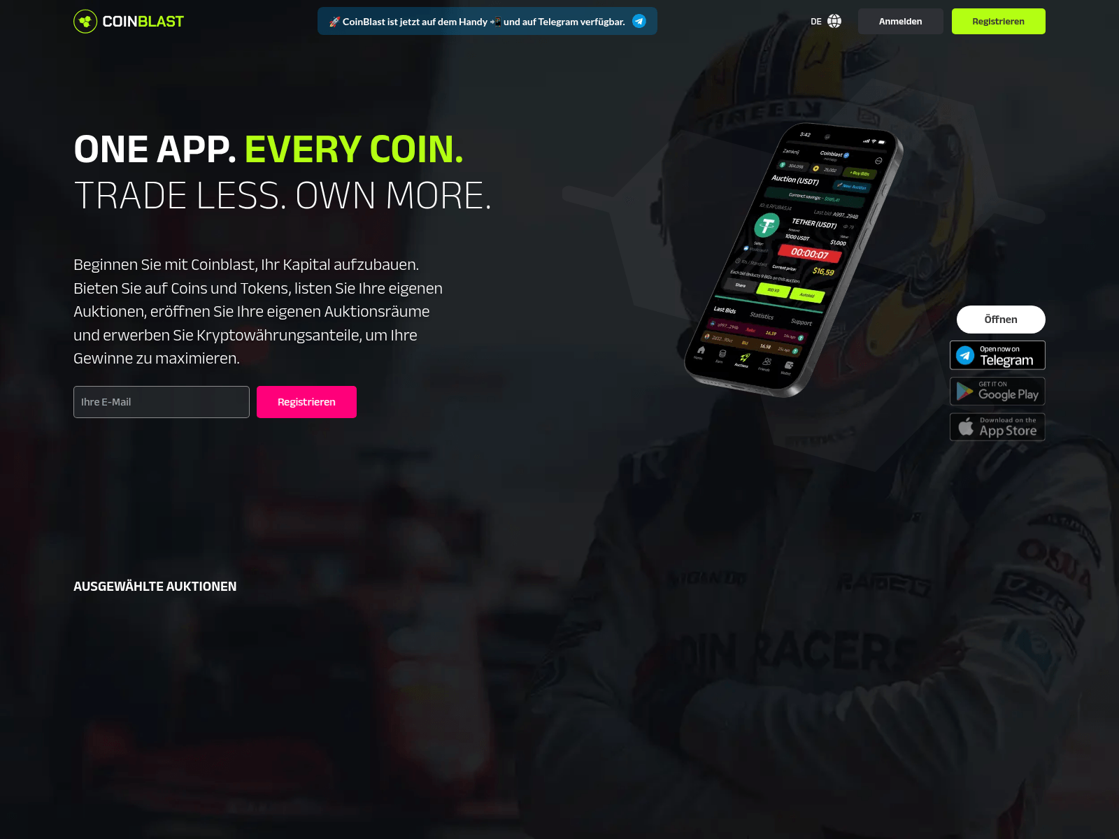 Screenshot of coinblast.app