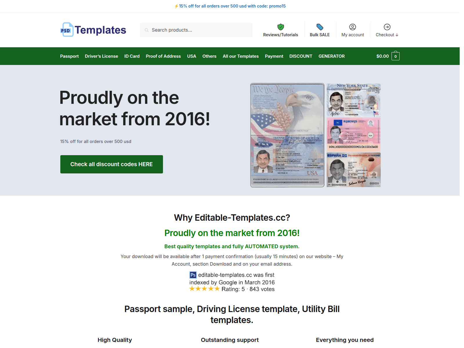Screenshot of editable-templates.cc