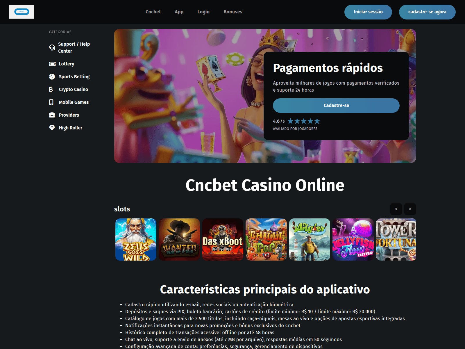 Screenshot of cncbetbrazil.bet