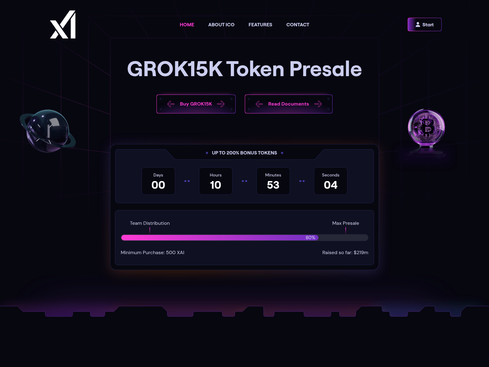 Screenshot of grok15ktoken.com