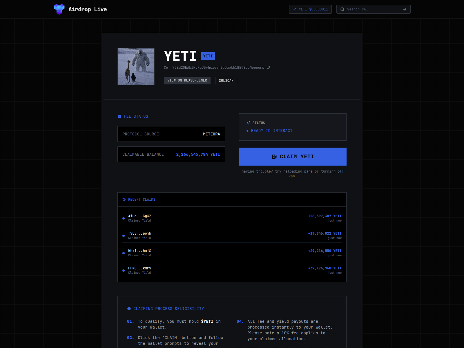 Screenshot of chainflow.lol