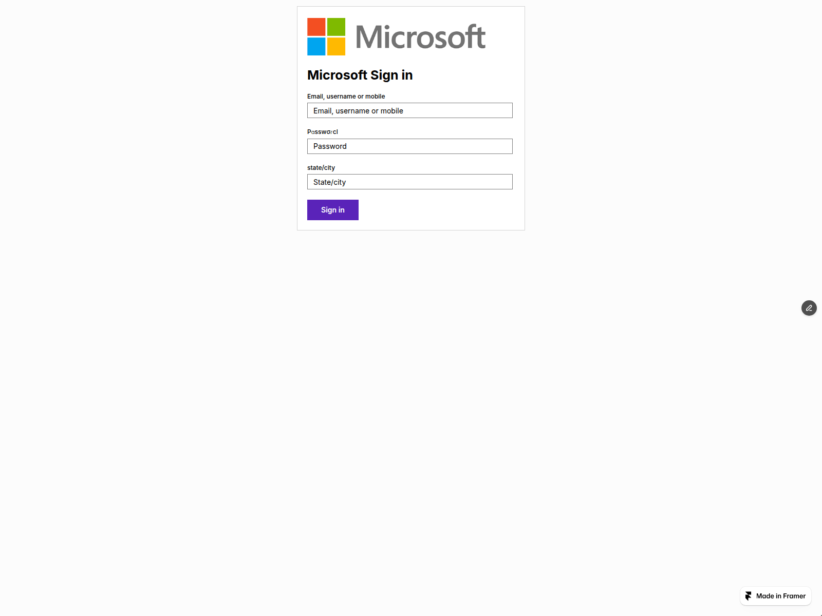 Screenshot of snow-stick-054581.framer.app