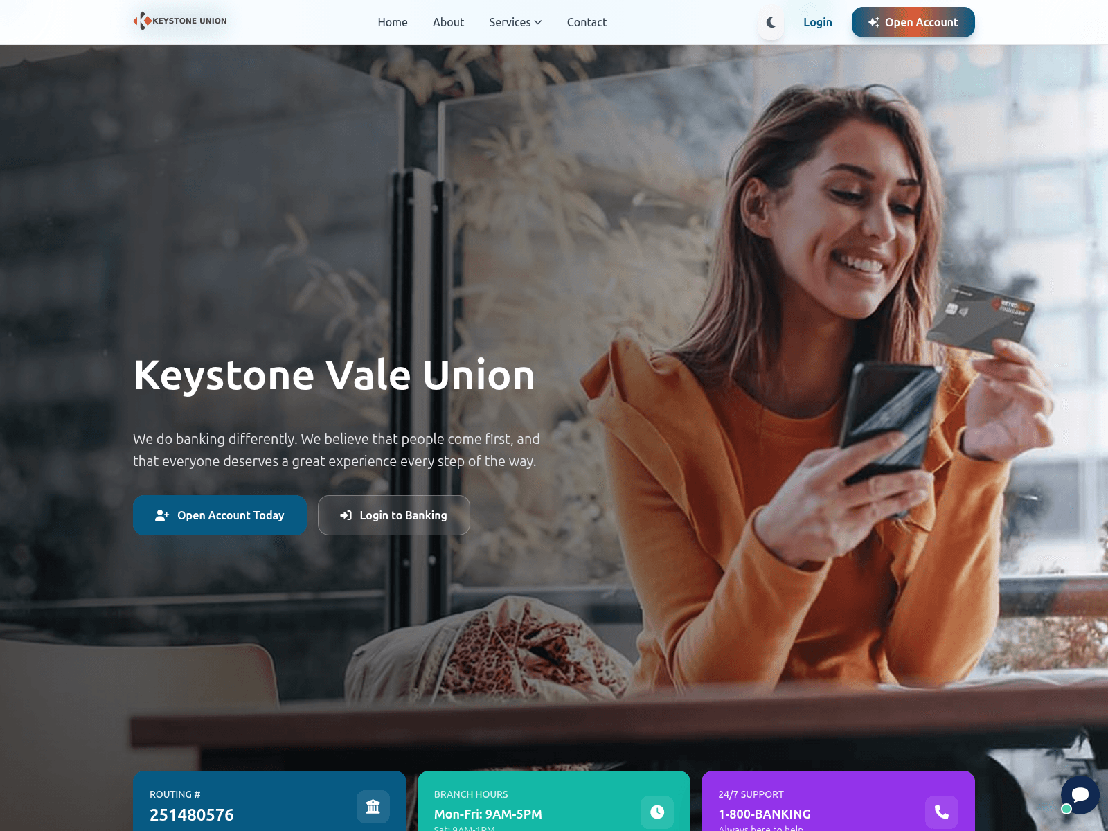 Screenshot of keystonevaleunion.com