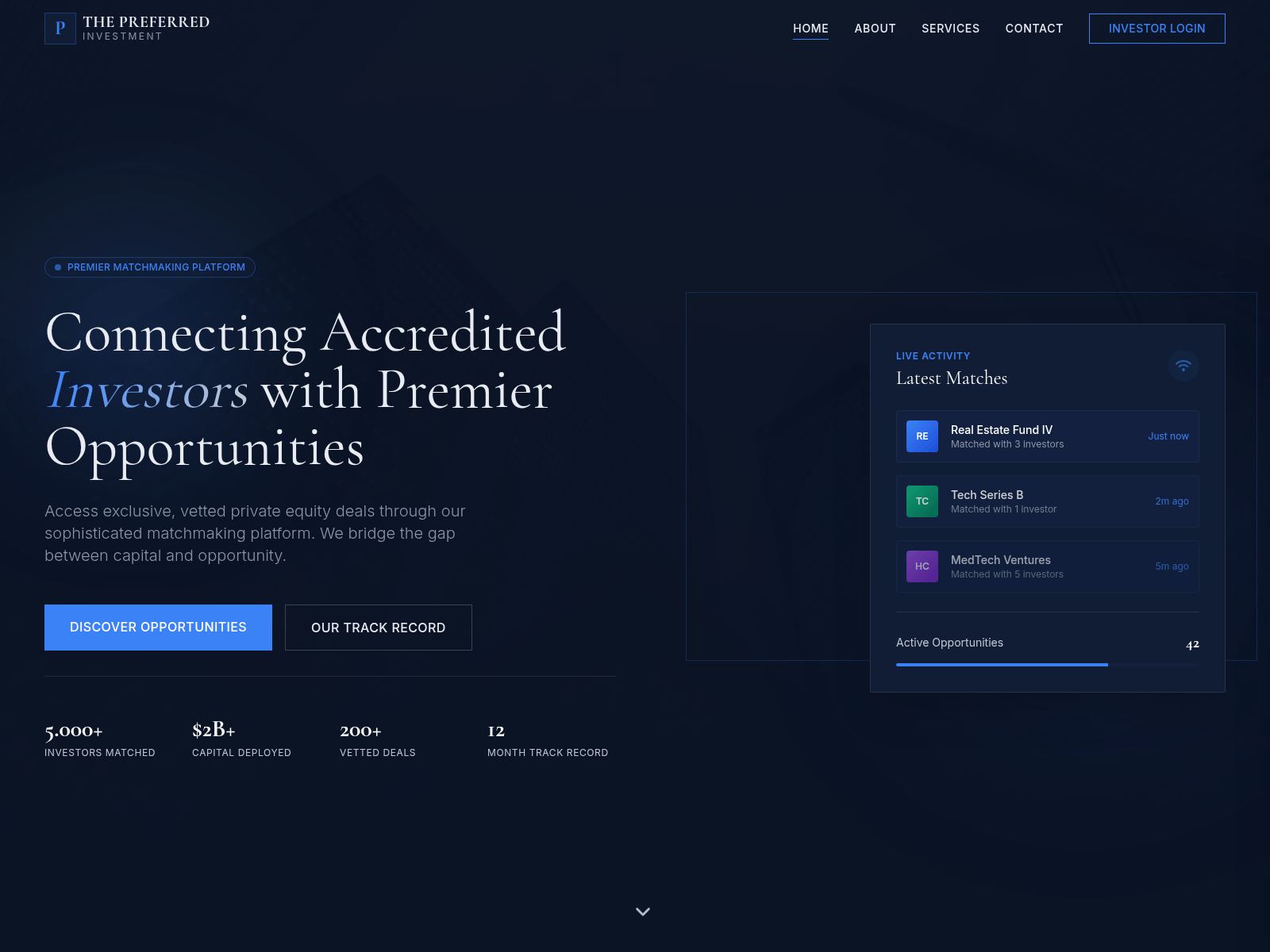 Screenshot of thepreferredinvestment.com