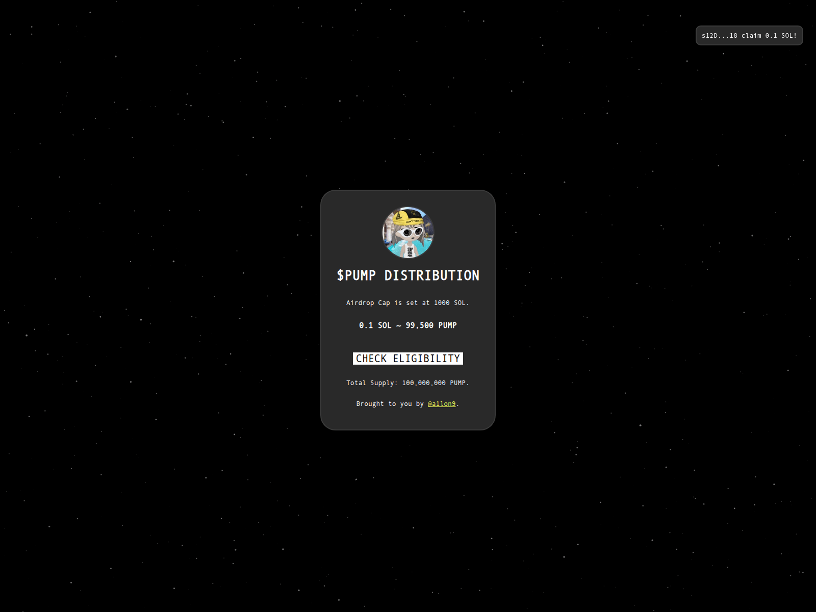 Screenshot of www-pump-rewards.xyz