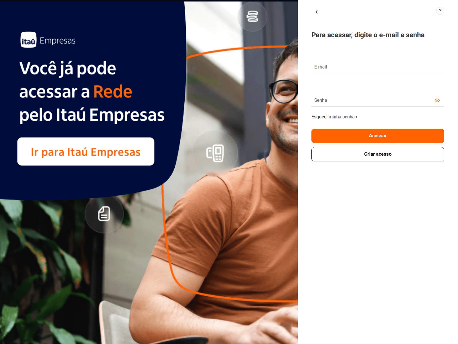 Screenshot of userede.netempresaonline.com