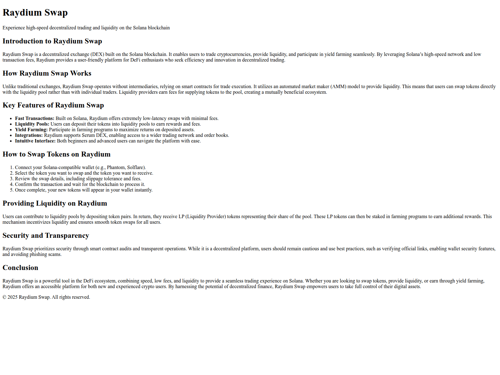 Screenshot of faq-swap-raydium-io-us.pages.dev