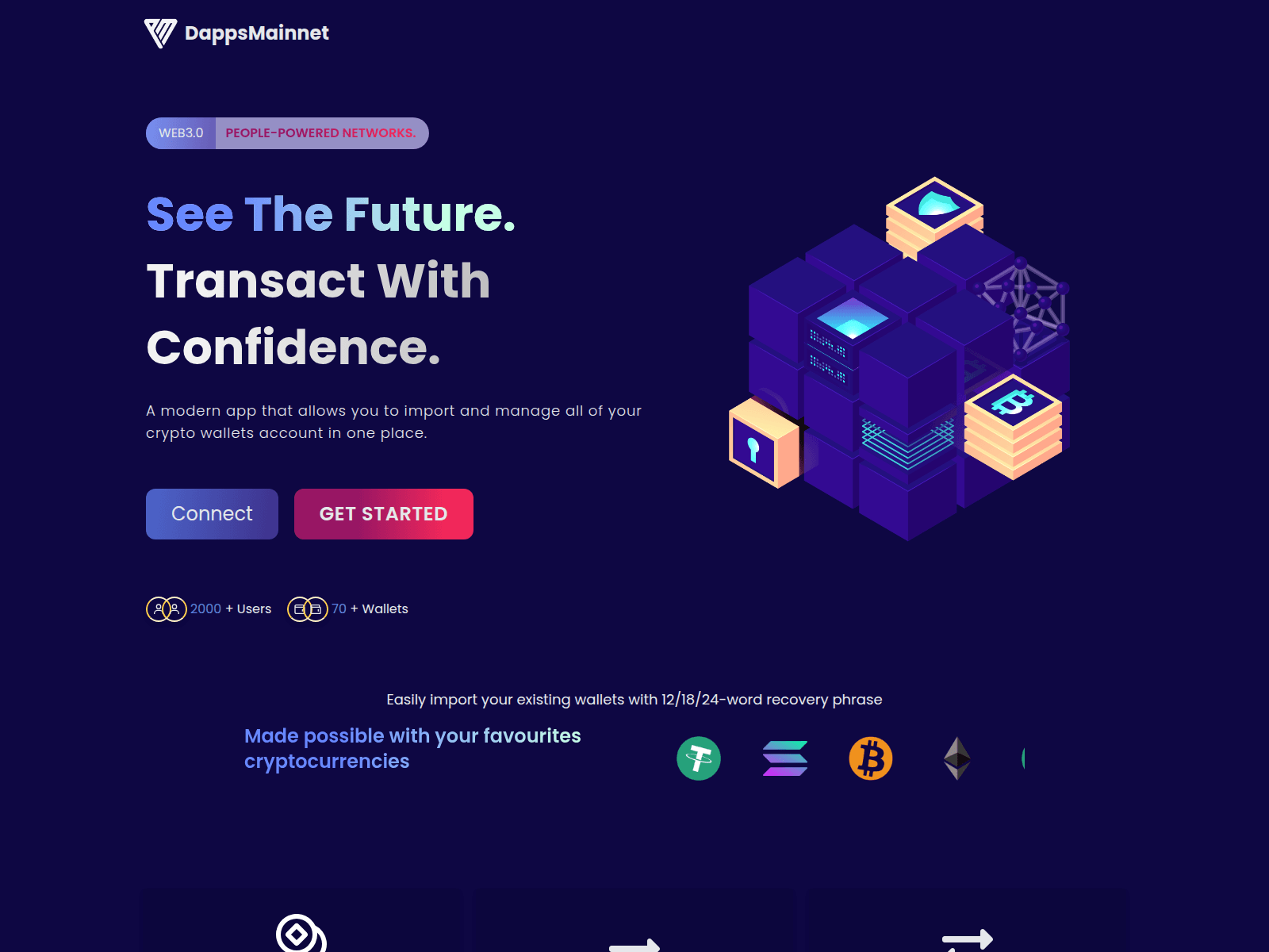 Screenshot of web.dapp3.app