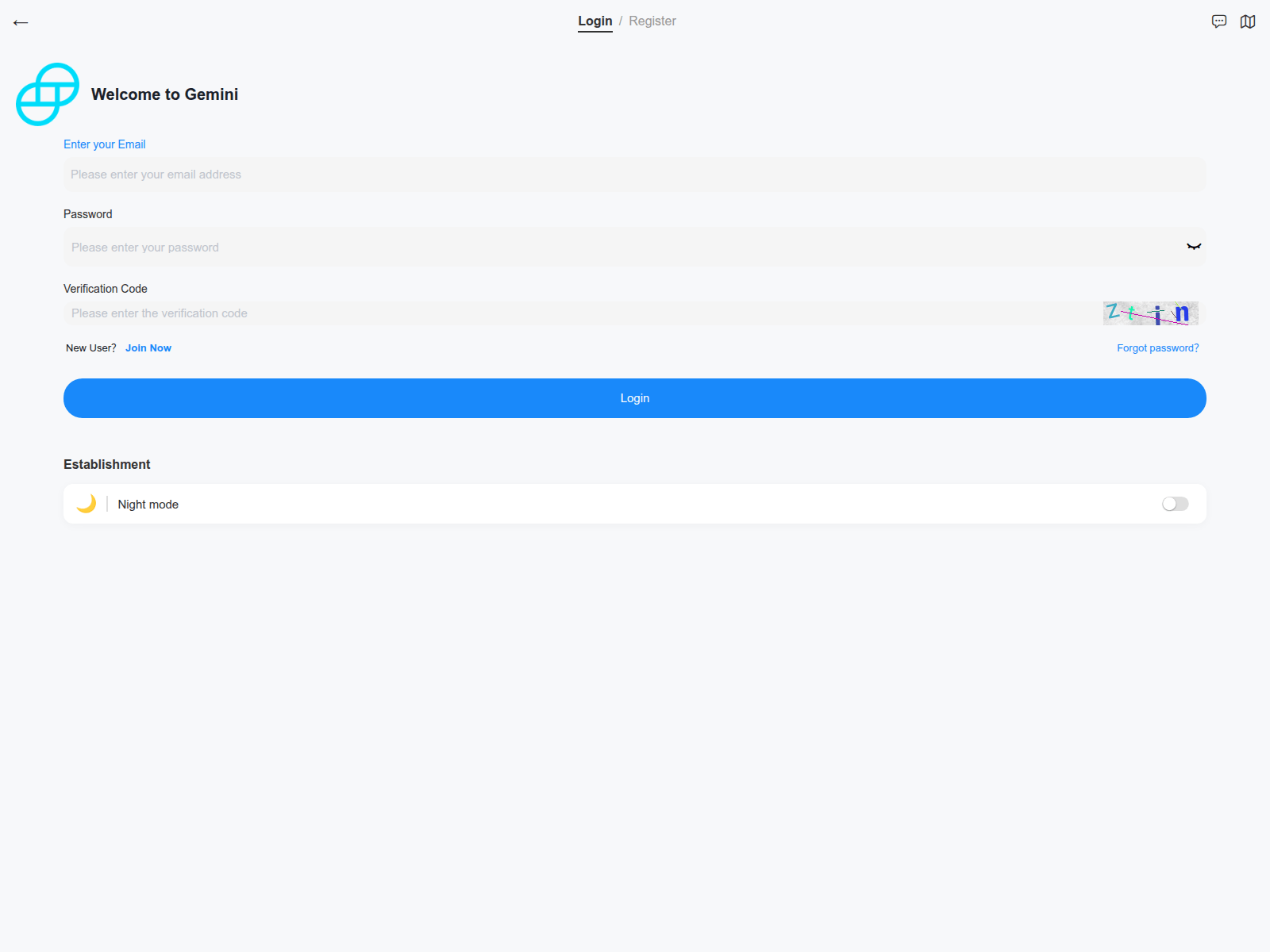 Screenshot of m.geminiprox.com