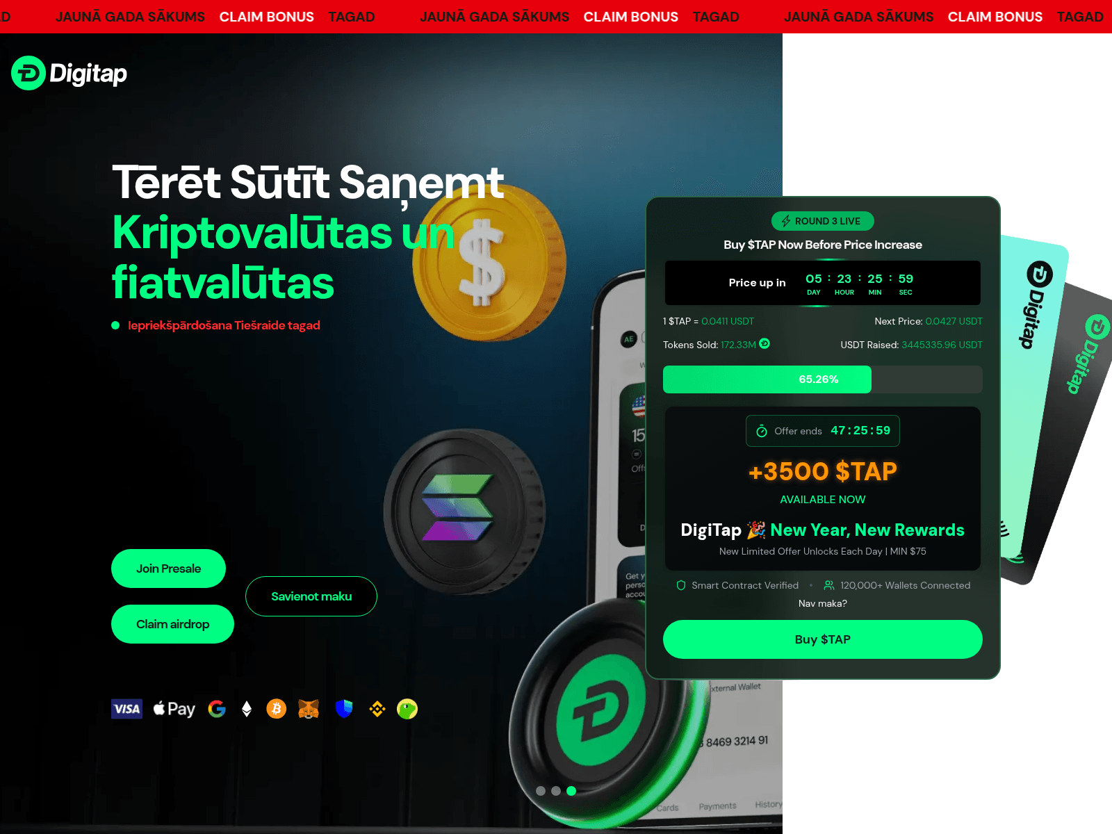 Screenshot of presale-digitap.app
