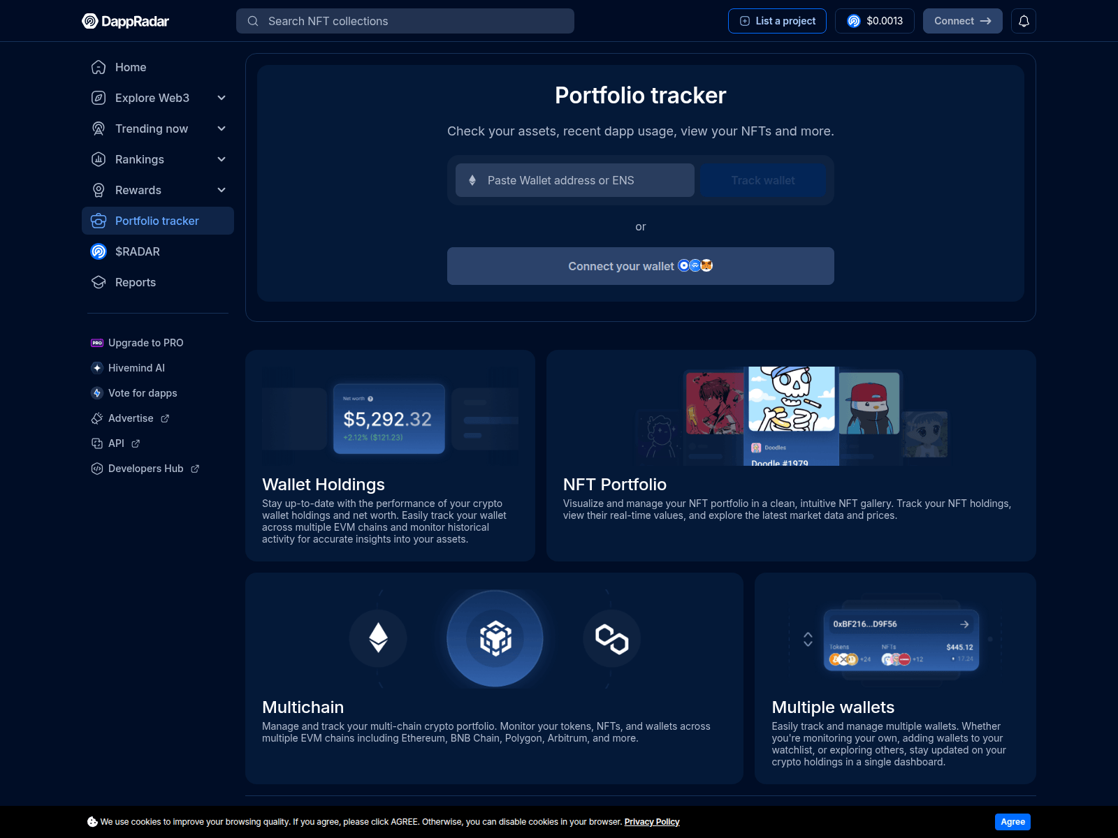 Screenshot of darppadar.net