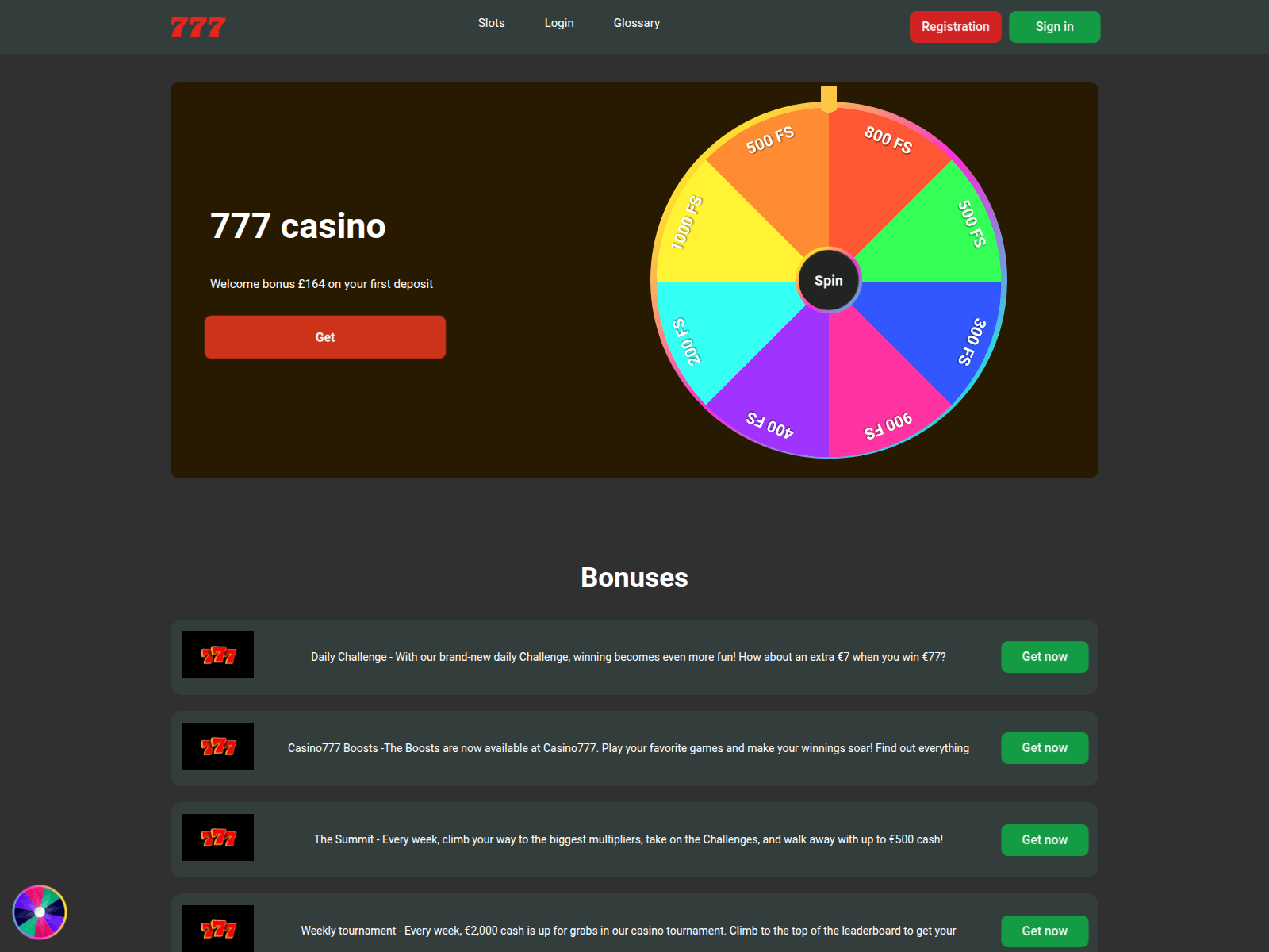 Screenshot of 777-casinos-uk.com
