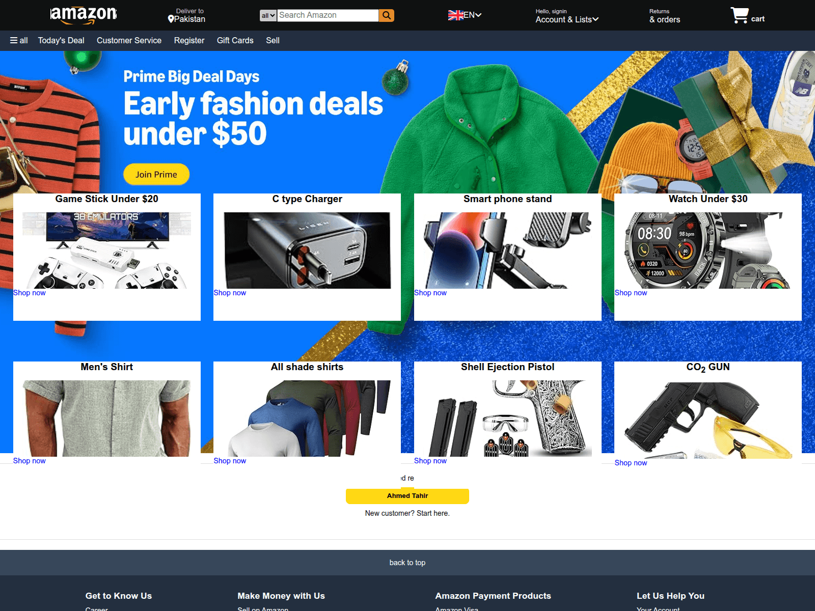 Screenshot of stickypk.shop