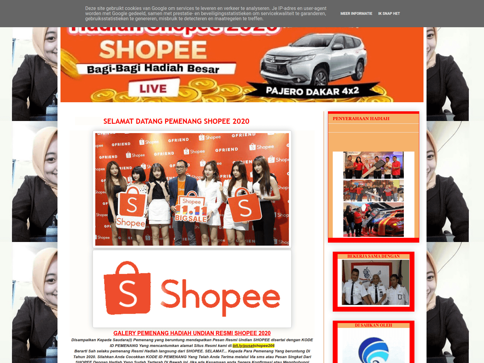 Screenshot of pusatshopee206.blogspot.com