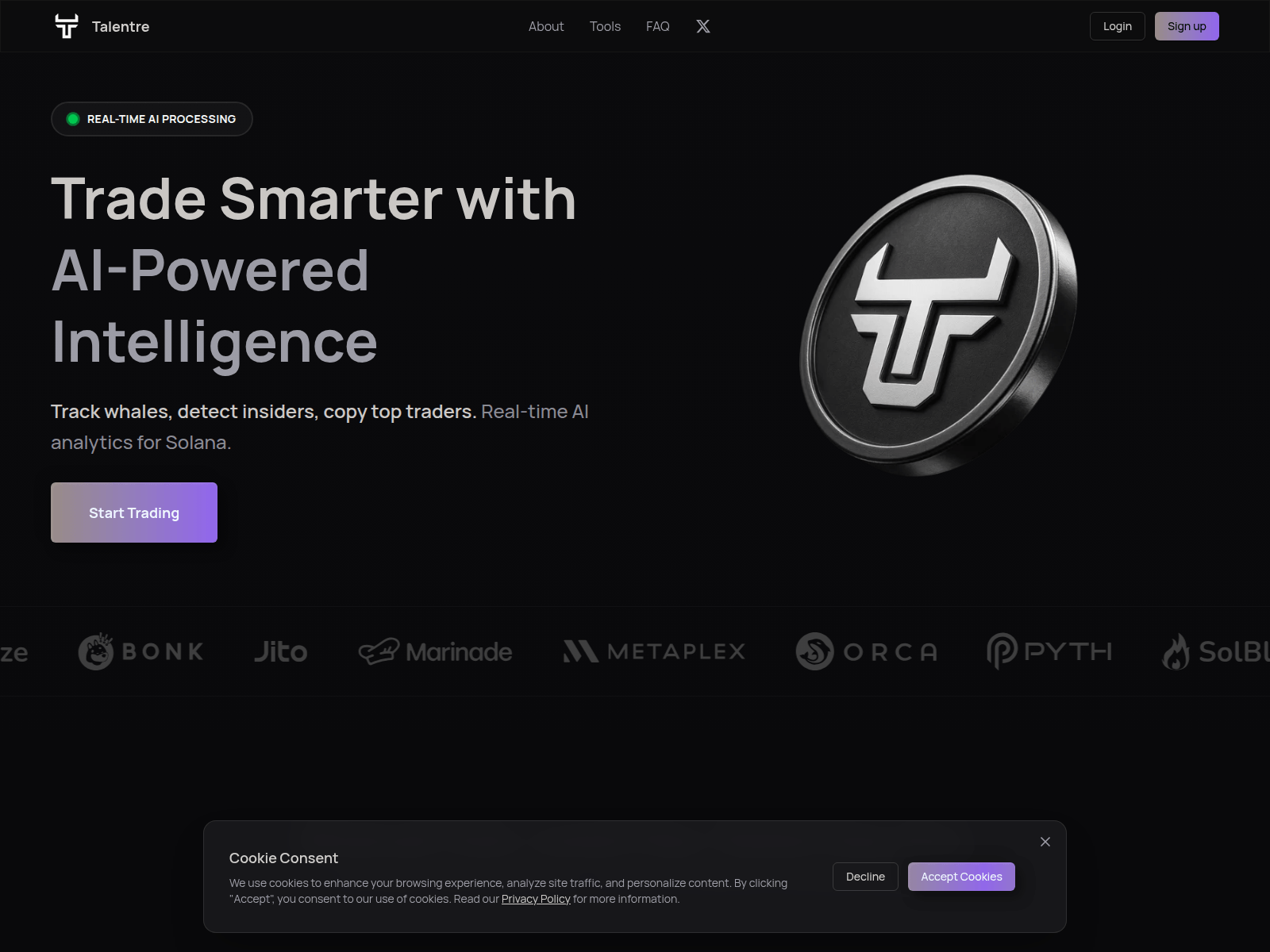 Screenshot of talentre.app