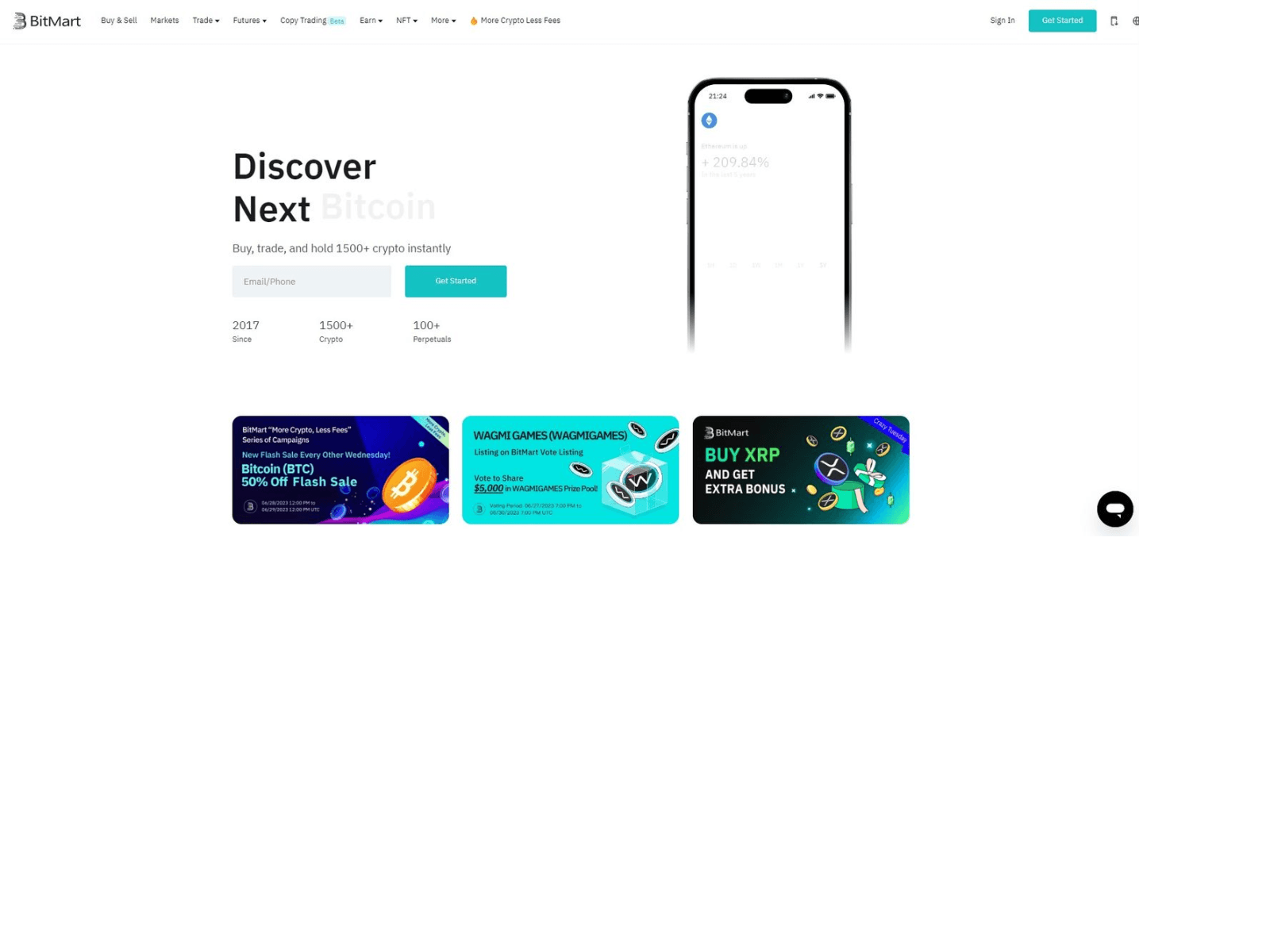 Screenshot of bitmartglogin.webflow.io