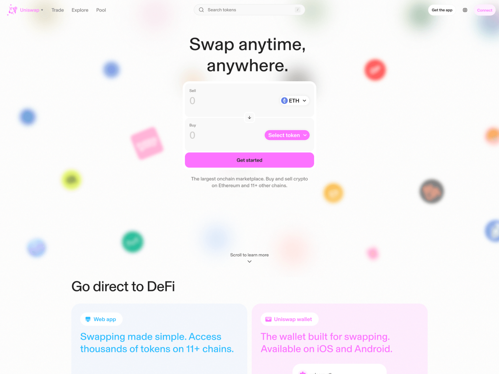Screenshot of uniswaj.github.io