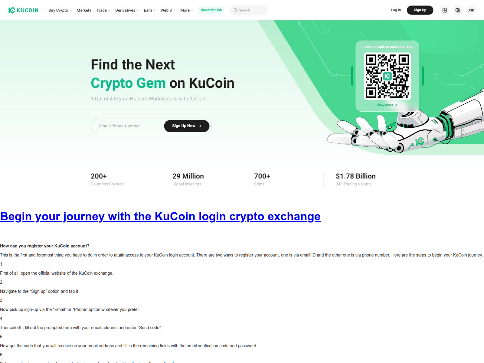 Screenshot of kucoinloginasa.webflow.io