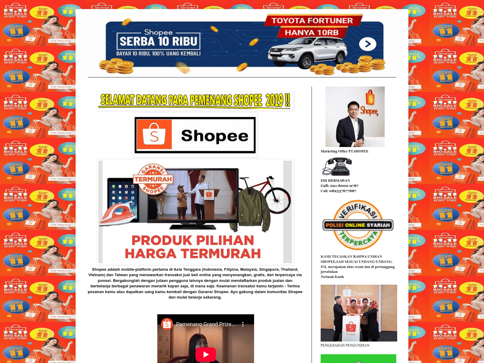 Screenshot of shopee421.blogspot.com