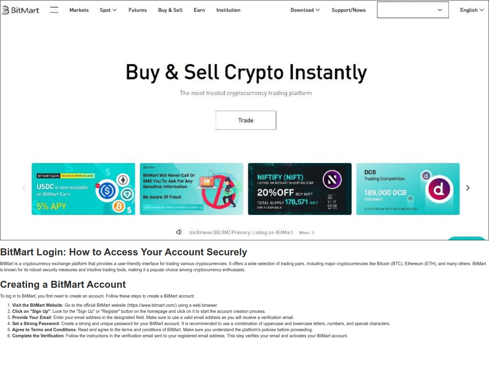 Screenshot of bitmttgin.webflow.io