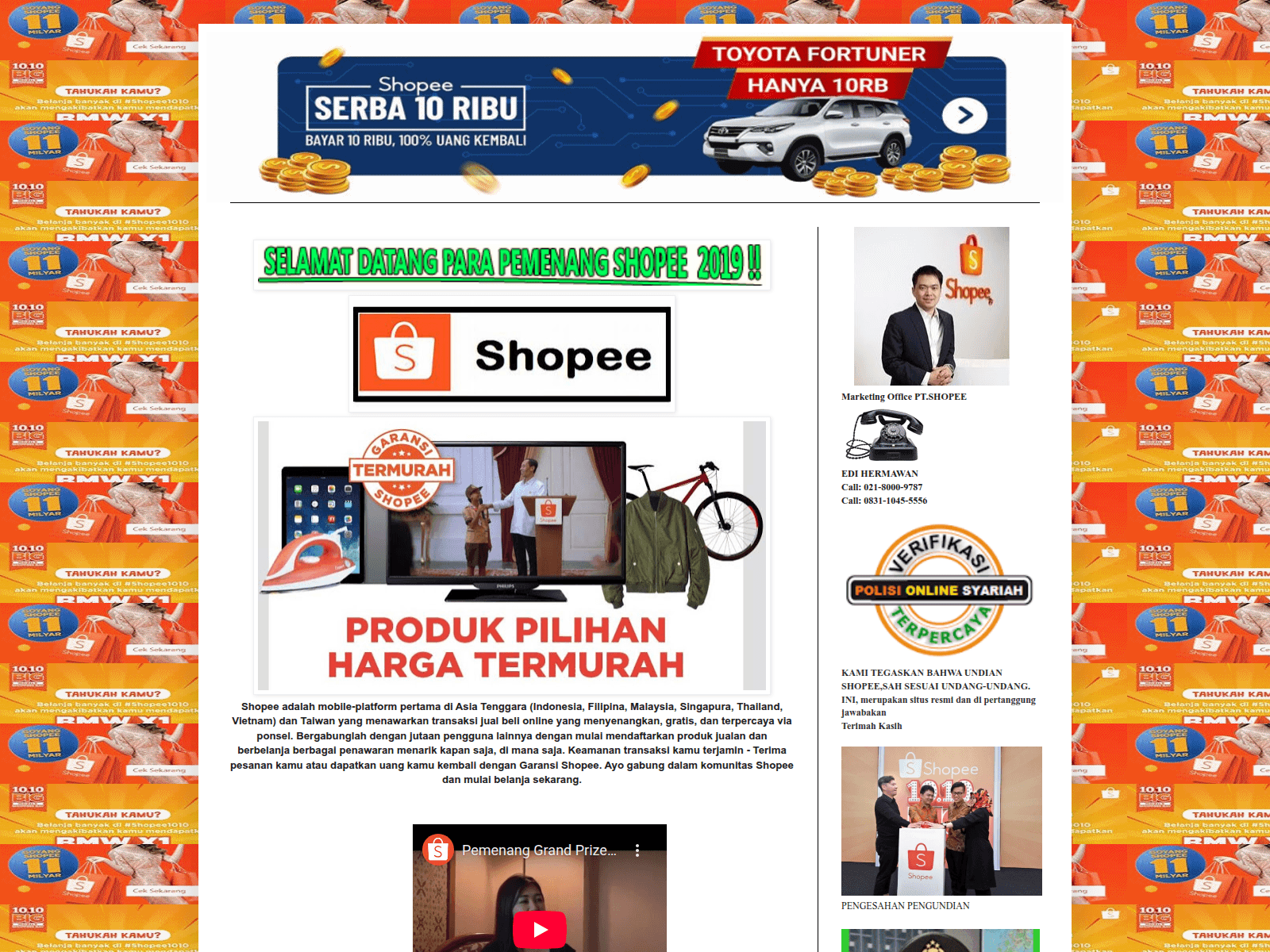 Screenshot of shopee4556.blogspot.com