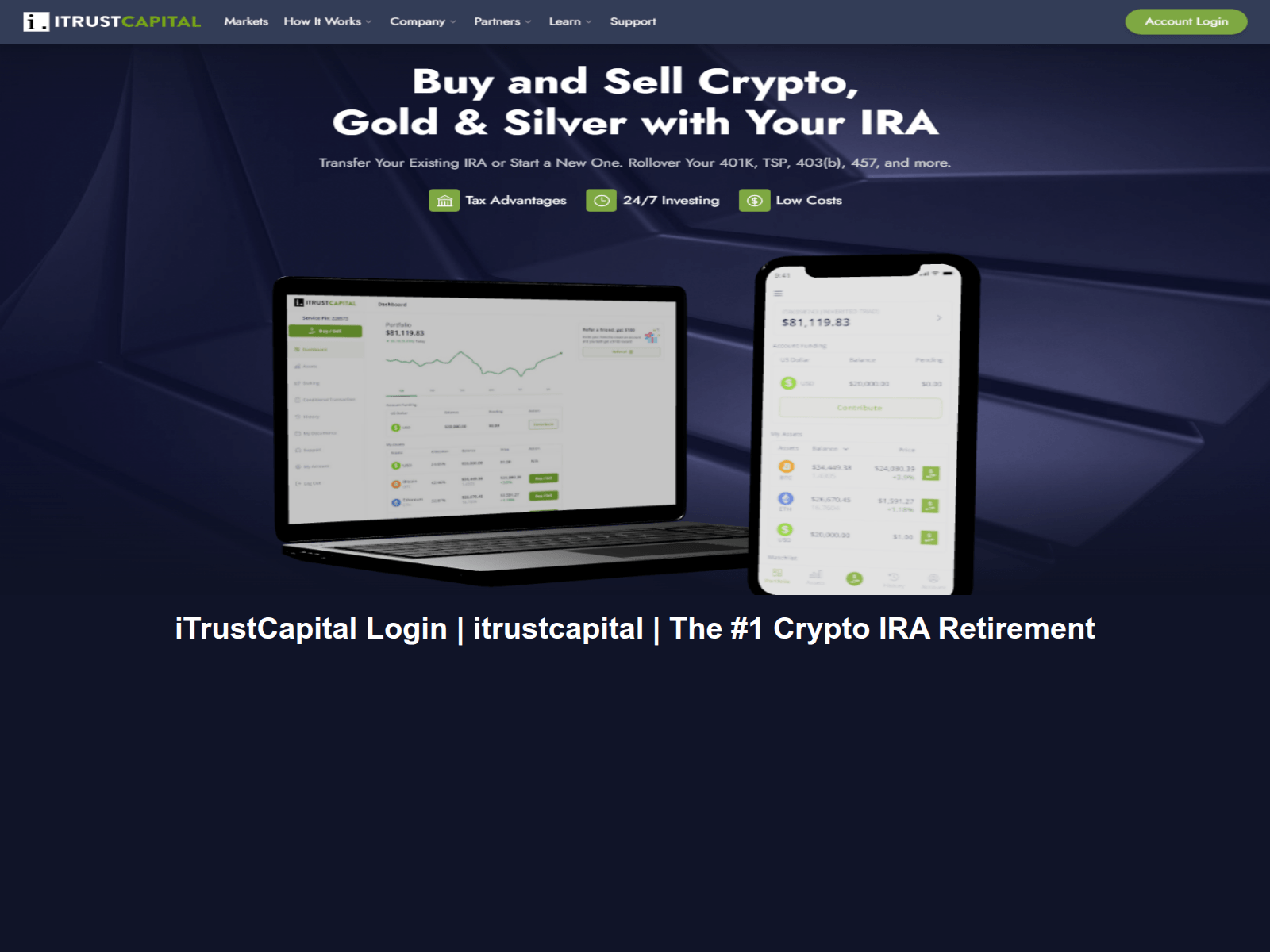 Screenshot of itrustscapiteallogin.webflow.io