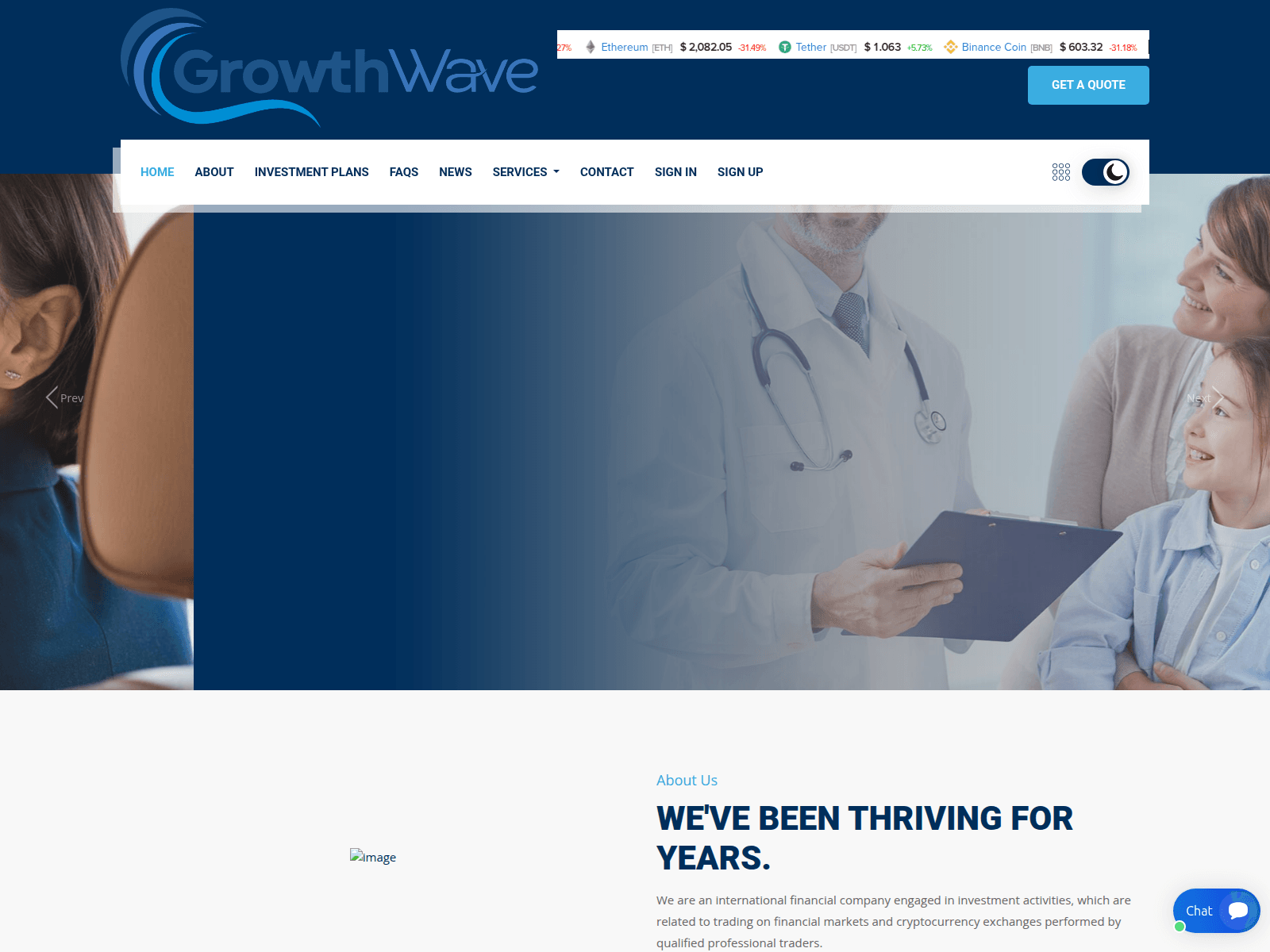 Screenshot of growthwavepro.com