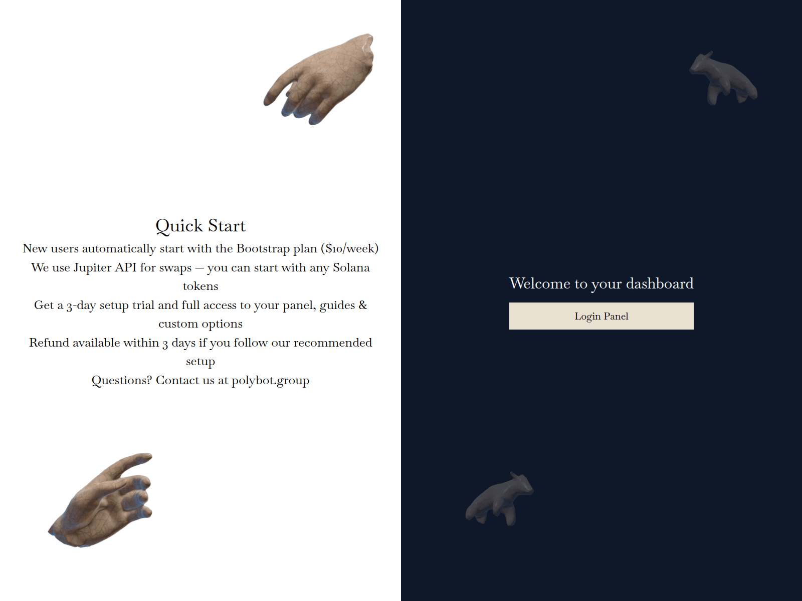Screenshot of polypanel.live