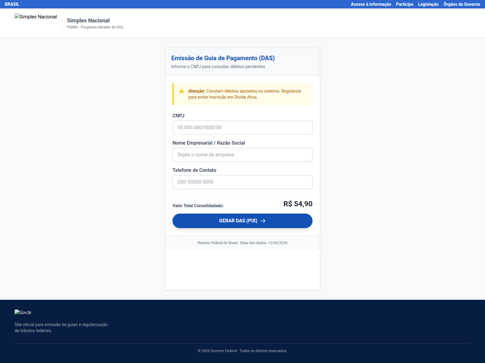 Screenshot of regulariza-mei-oficial.icu