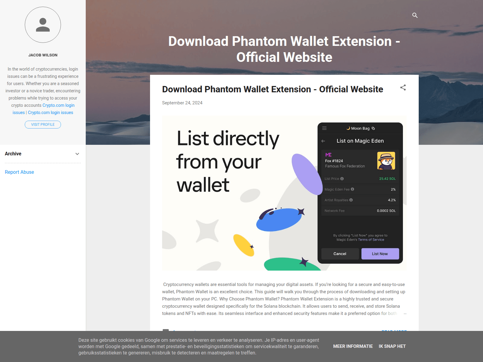 Screenshot of phantomeextensionn.blogspot.pe