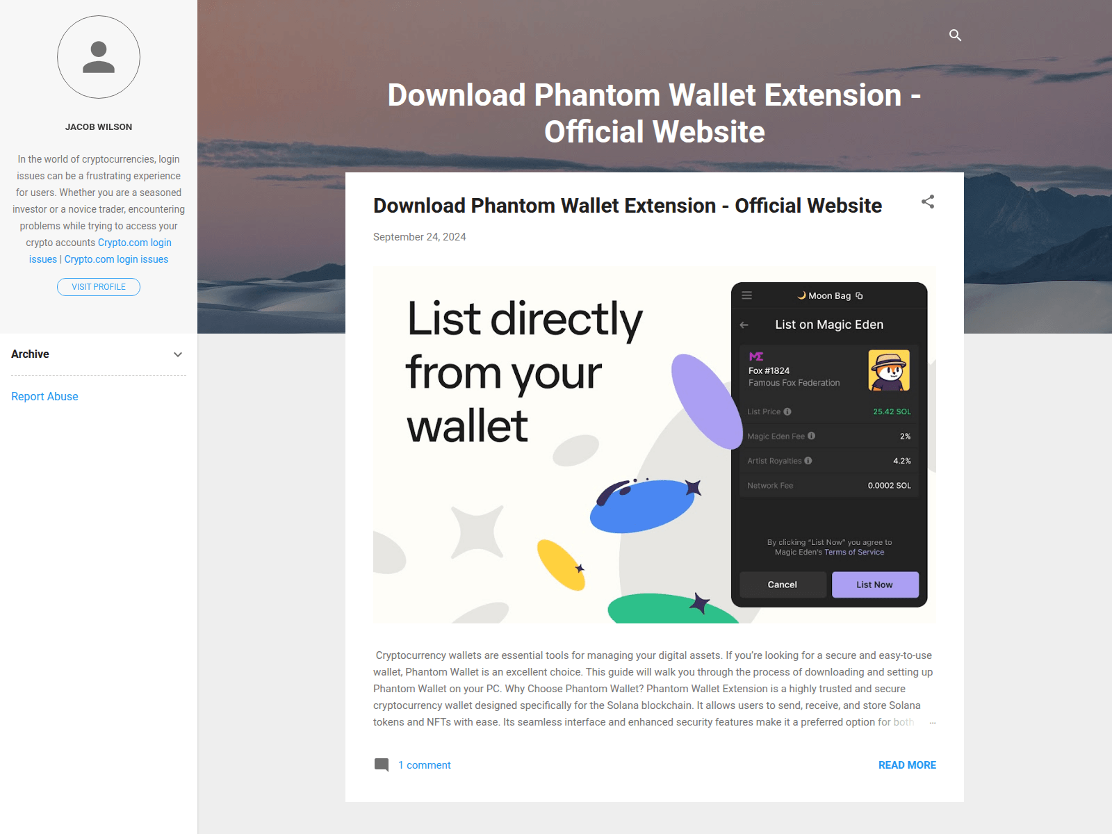 Screenshot of phantomeextensionn.blogspot.mx