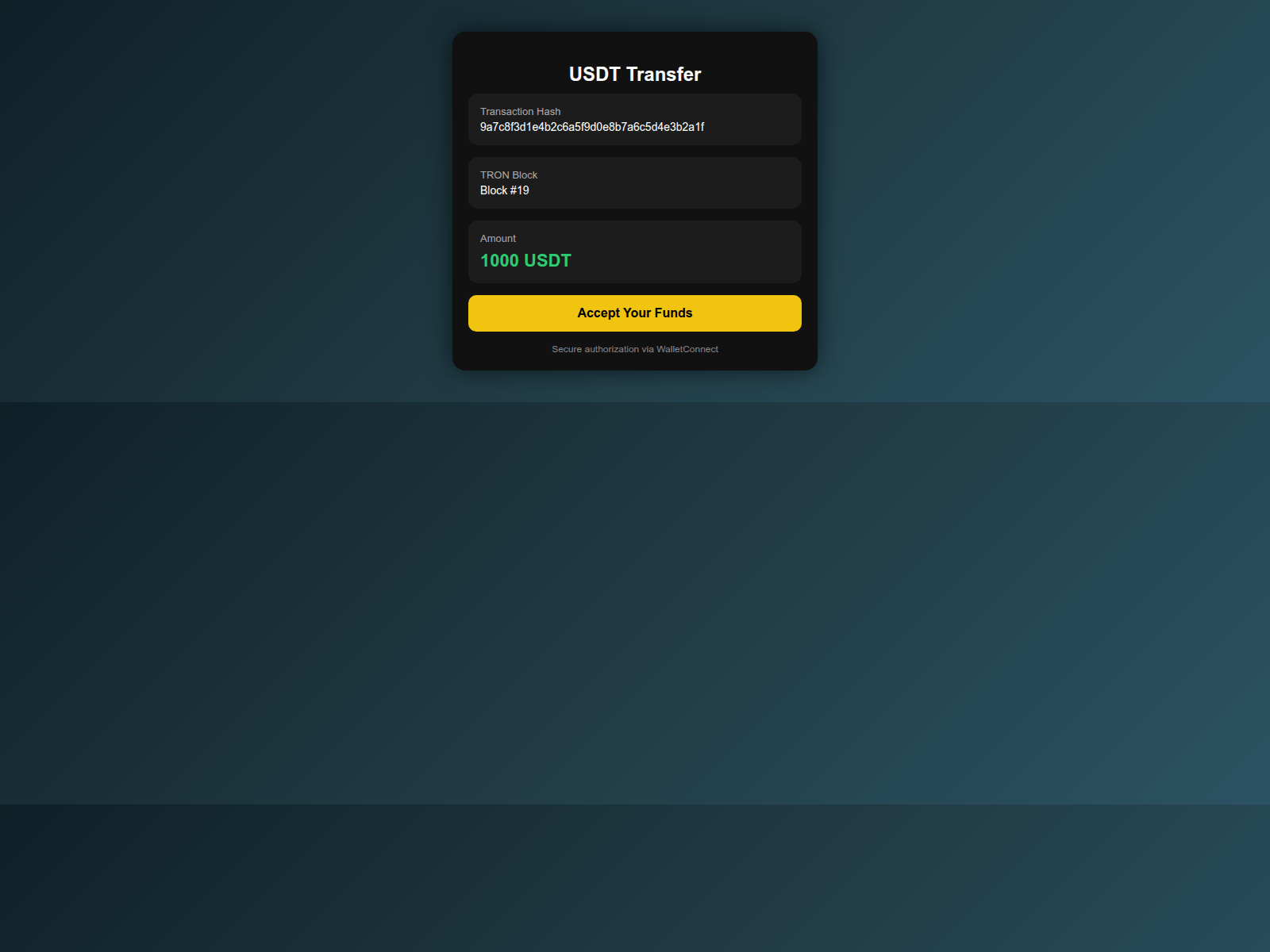Screenshot of usdt.lustpay.link