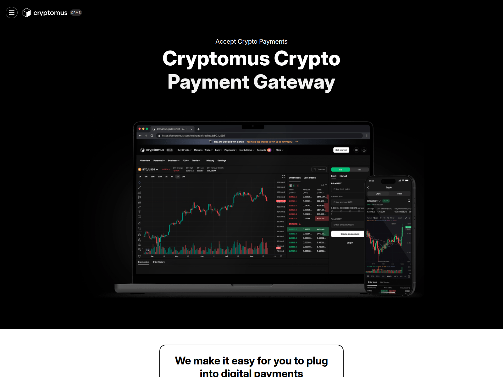Screenshot of cryptomus-wallet.com
