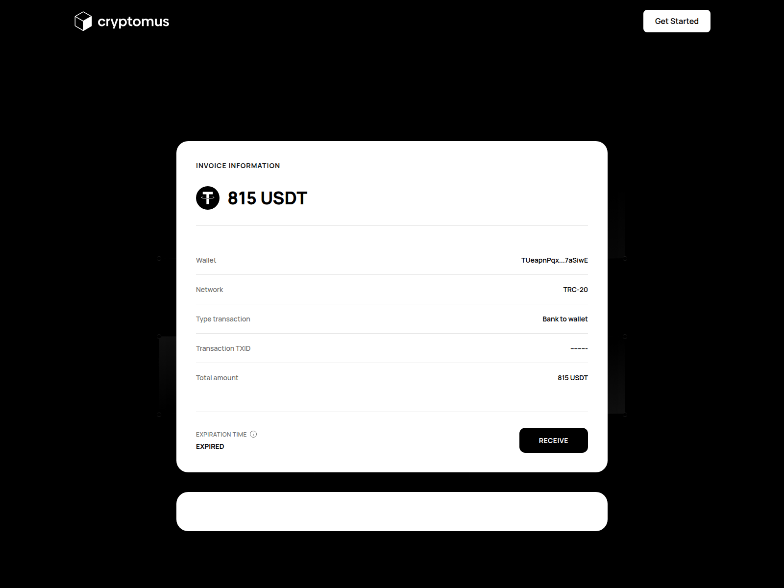 Screenshot of cryptomus.my