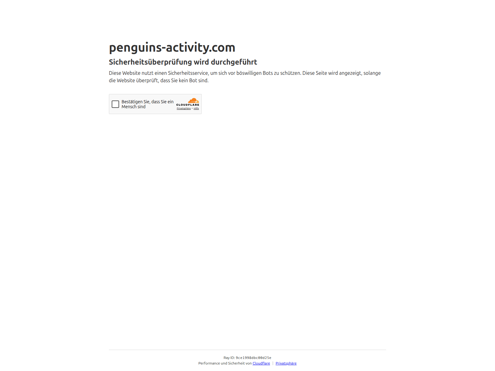 Screenshot of penguins-activity.com