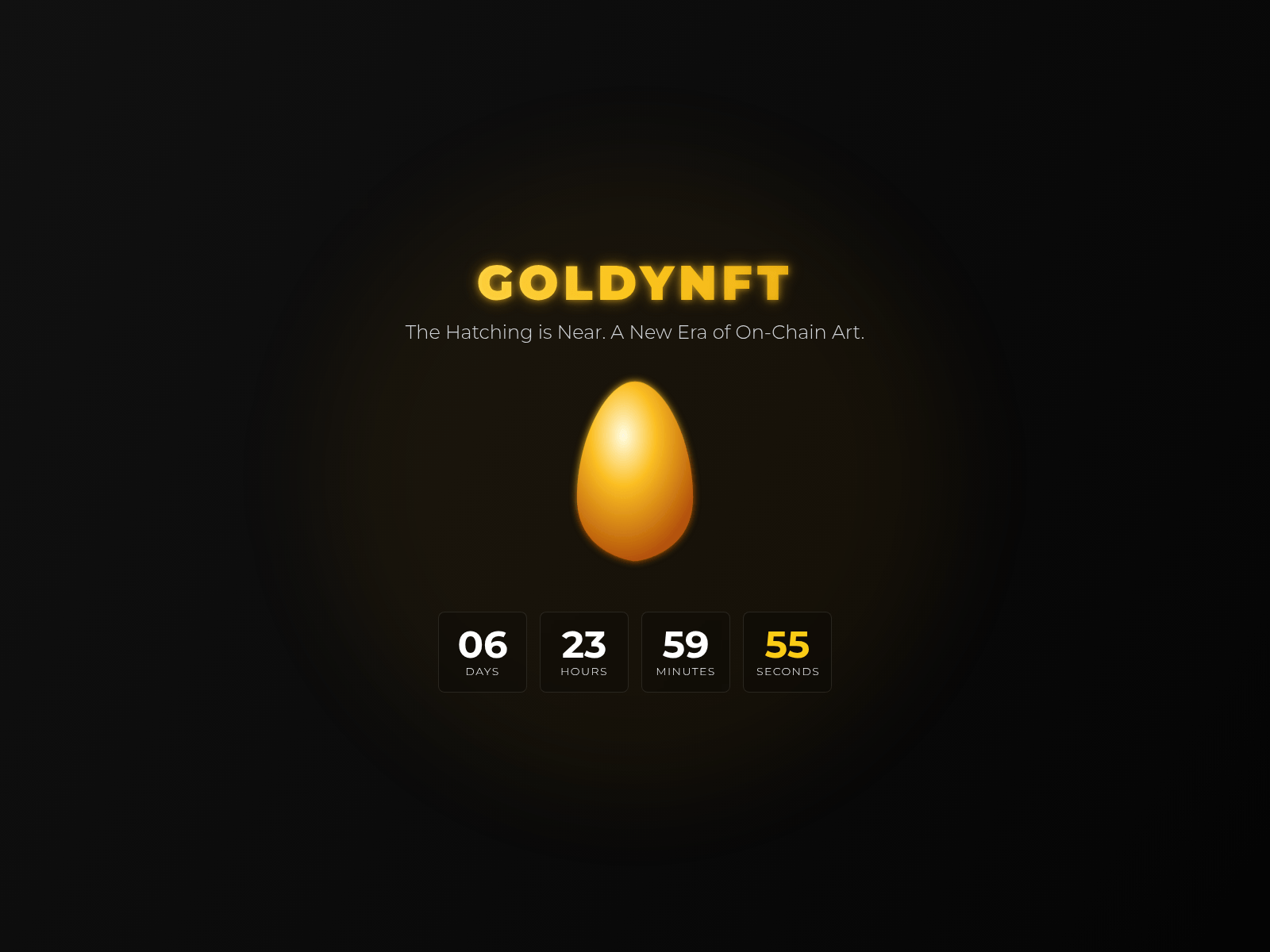 Screenshot of goldynft.com