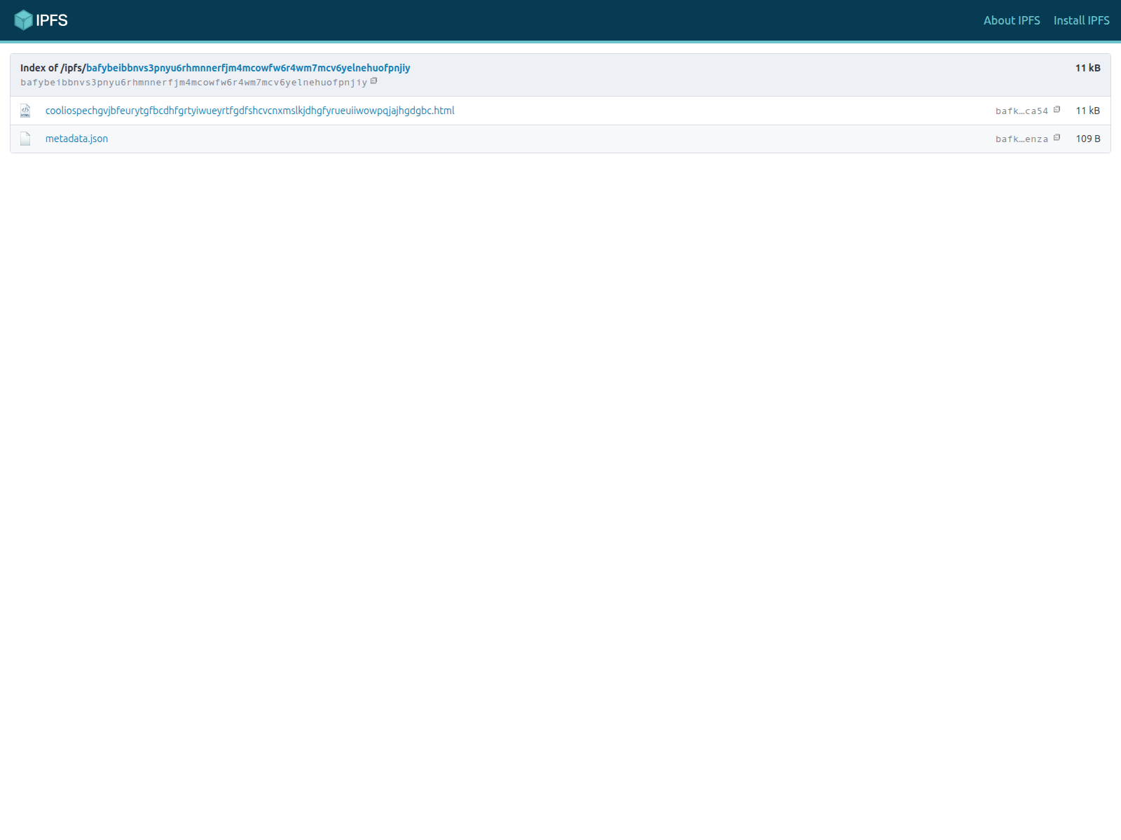 Screenshot of bafybeibbnvs3pnyu6rhmnnerfjm4mcowfw6r4wm7mcv6yelnehuofpnjiy.ipfs.dweb.link