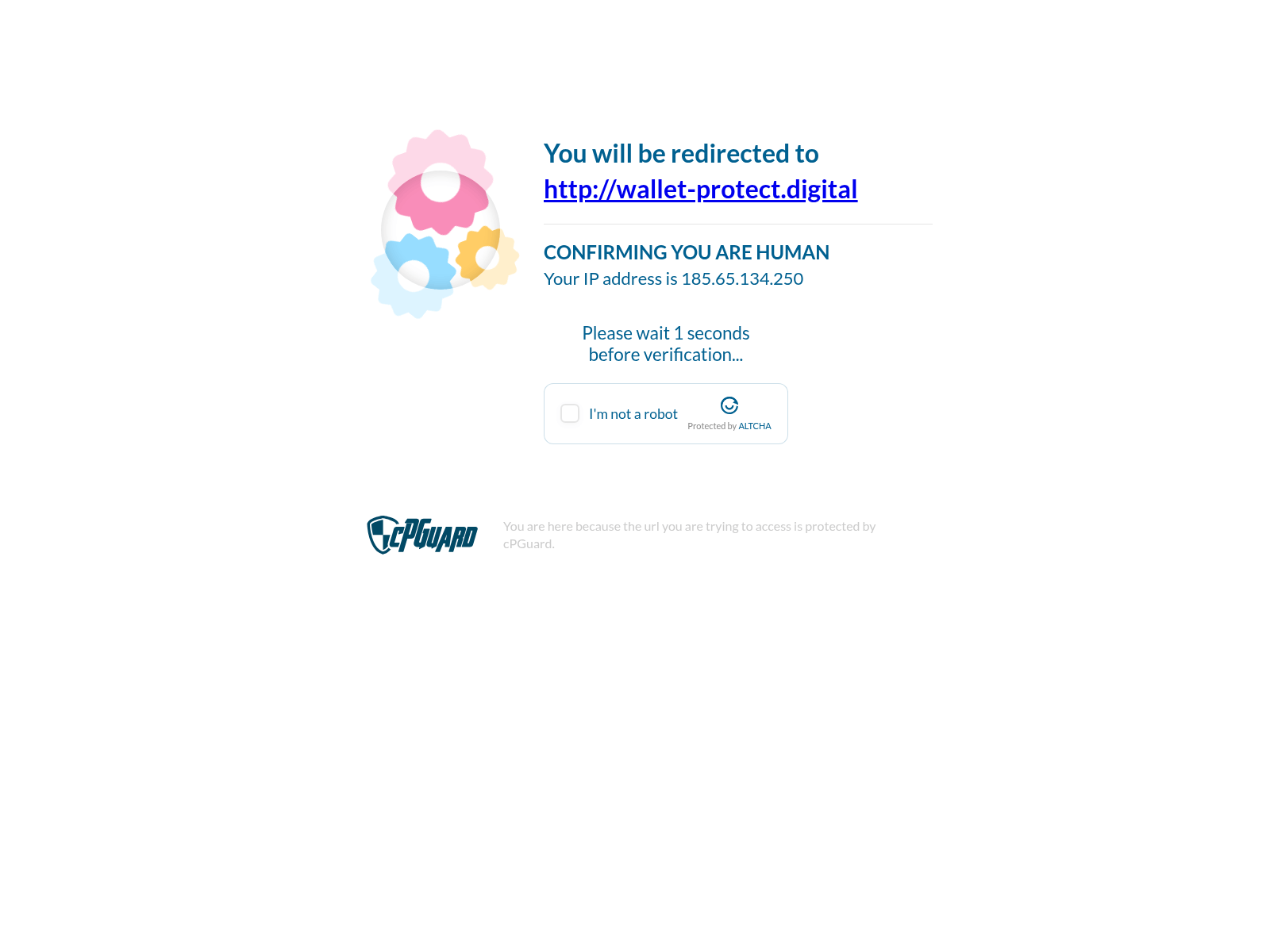Screenshot of wallet-protect.digital
