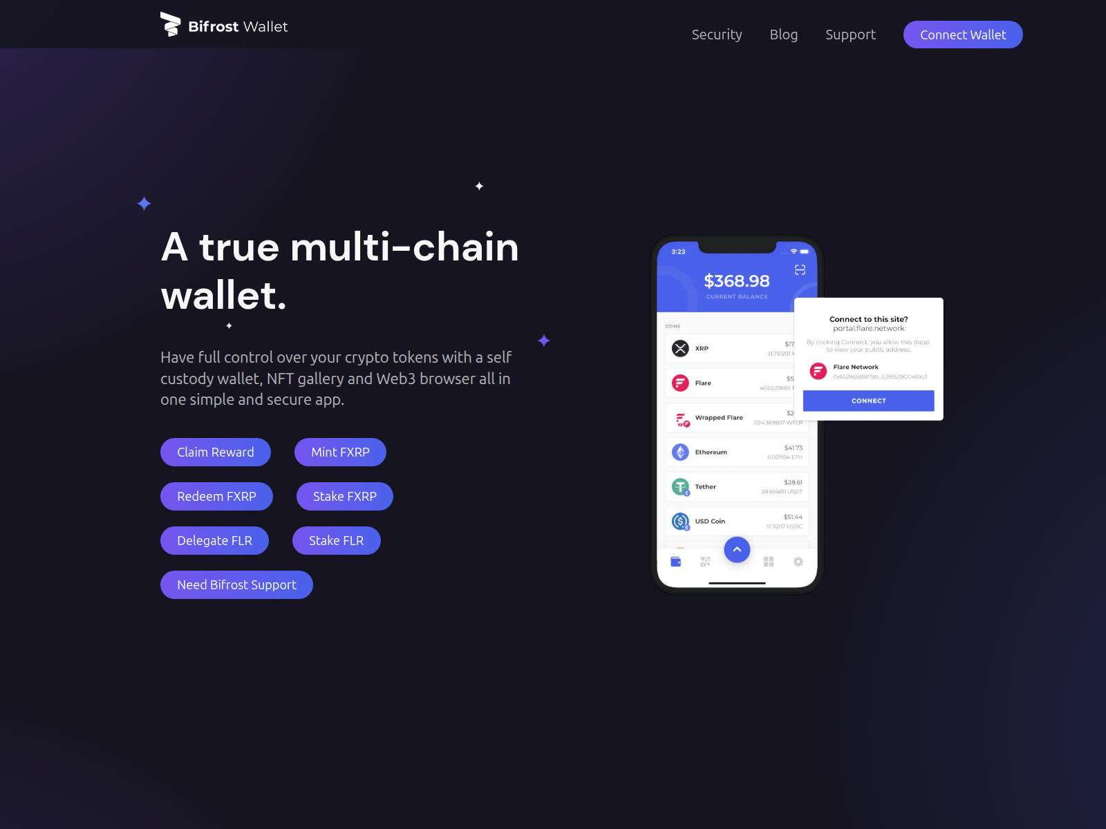 Screenshot of bifrostwalletapp.com