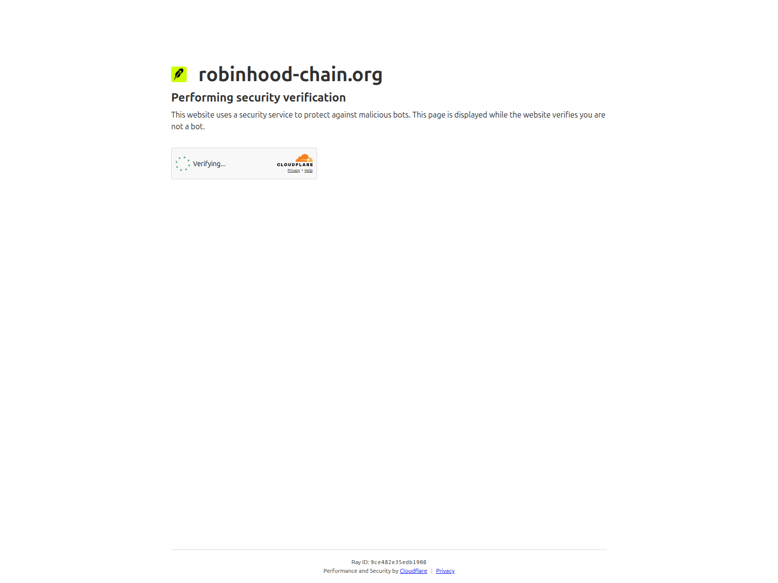 Screenshot of robinhood-chain.org
